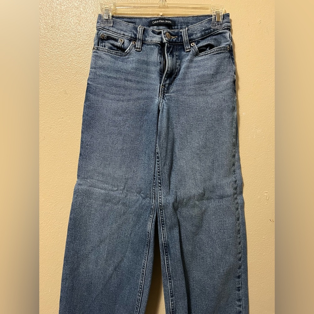 Calvin Klein Jeans Women's Blue Flare & Wide Leg